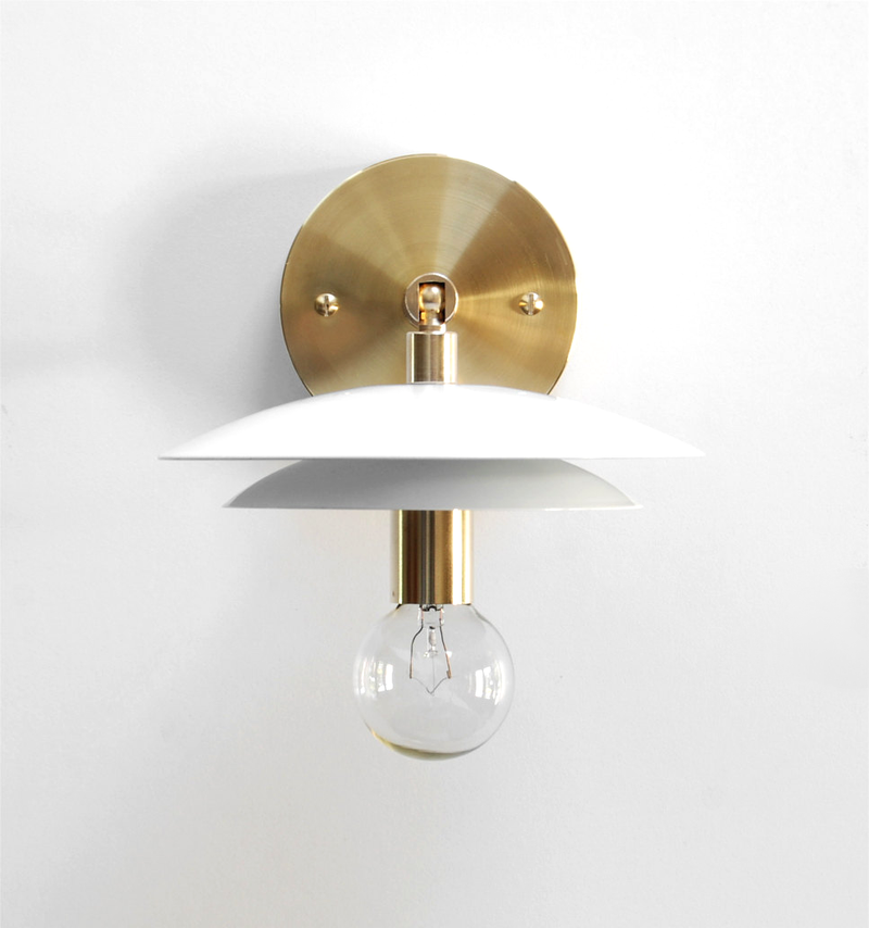 White "DUO" Sconce