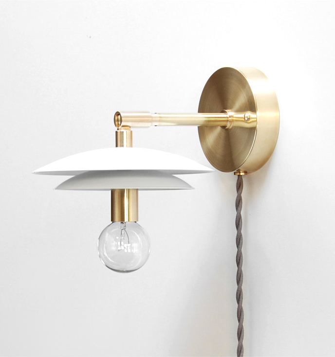 White "DUO" Sconce